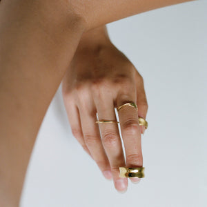 Thick Concave Band Ring // SAMPLE SALE